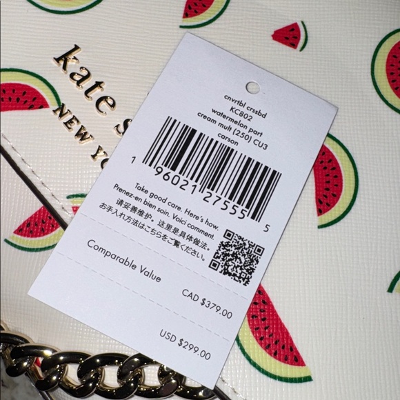 Kate Spade New York Carson Convertible Watermelon Party Crossbody - Picture 7 of 9